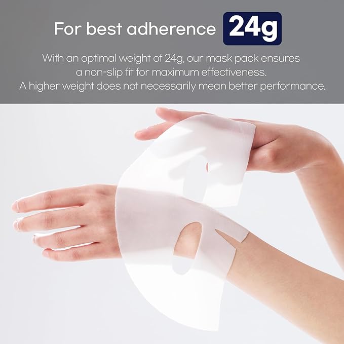 WELLDERMA Sapphire Collagen Face Mask Premium Impact Fitting Overnight Face Mask 16EA-Korean Face Sheet Mask for all skin type-Hydrating facial mask sheets-Patented Structure Hydrogel Type-Niacinamide-VivaGrace Women