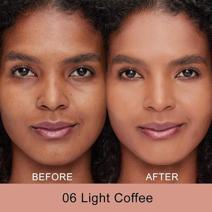 Kaely Color Correcting Concealer,Cream Pot Concealer Full Coverage,under Eye Concealer Palette for Conceals Dark Circles,Waterproof Foundation Face Makeup,06 Light Coffee-VivaGrace Women