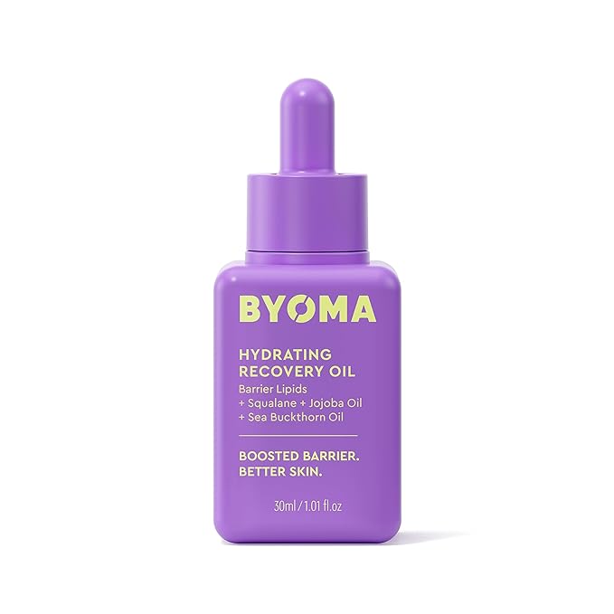 BYOMA Hydrating Recovery Oil - Luxury Face Oil with Squalane, Jojoba Oil & Seabuckthorn Oil - Instant Radiant and Glowy Skin - Barrier Repair Facial Oil - 1.01 fl. oz-VivaGrace Women