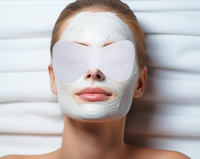 PENTA ANGEL Disposable Eye Mask Paper 50 Sheets Non Woven Eye Care Patches Cotton Spa Eye Pads Covers for Facial Skincare (100)-VivaGrace Women