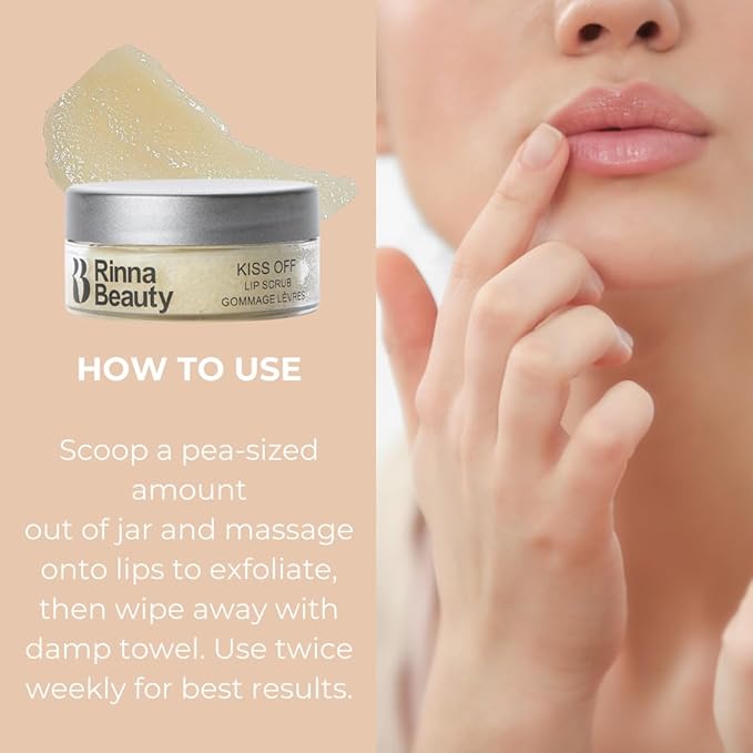 Rinna Beauty Kiss Off Lip Scrub, 0.53 oz-VivaGrace Women