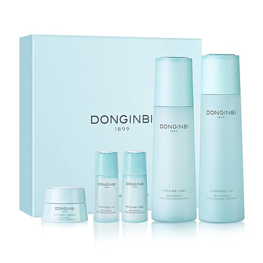 DONGINBI Hydra Bounce Korean Skin Care Set - Face Toner, Lotion, and Moisturizer with Red Ginseng and Hyaluronic Acid for Soft, Supple, and Hydrated Skin - Korean Face Moisturizer-VivaGrace Women