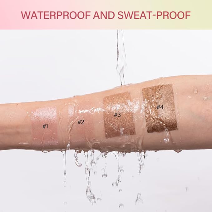 Cream Contour Stick,Multi-Use On The Go Bronzer Stick,Long-lasting Highlight Stick,Glow Bronzer Stick for Face,Lightweight and Blendable Contour Stick for Women (03# Rich Glow)-VivaGrace Women