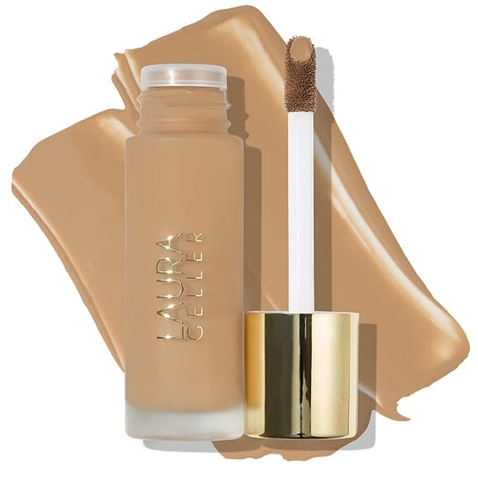 LAURA GELLER NEW YORK Double Take Liquid Foundation | Medium to Full Coverage, Natural Matte Finish, Sand-VivaGrace Women