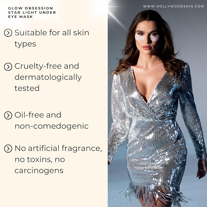 Anti-age under eye masks - With Hyaluronic Acid, Collagen & Vitamin C. Natural gel eye masks, under eye gel patches for dark circles & puffy eyes. Anti wrinkle skincare, hydrating & soothing. 20 pairs-VivaGrace Women