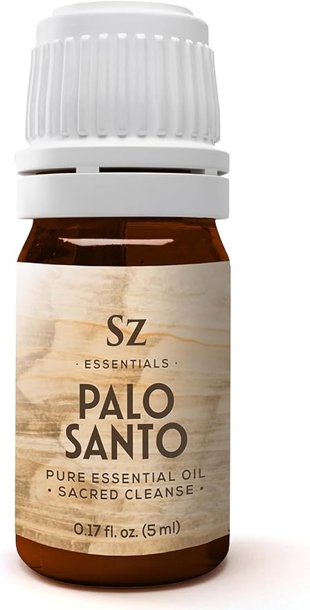 Palo Santo Essential Oil – 100% Pure – Ethically Sourced from Peru – Sacred Oil for Ritual Use, Spiritual Cleansing & Energy Clearing – Bursera graveolens – Vegan – 0.17 fl oz (5mL)-VivaGrace Women