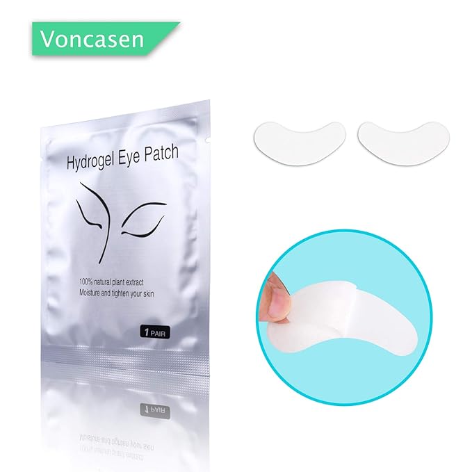 50 Pairs Set, Under Eye Pads, Comfy and Cool Under Eye Patches Gel Pad for Eyelash Extensions Eye Mask Beauty Tool-VivaGrace Women