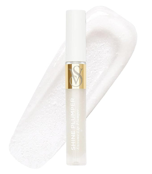 Victoria's Secret Shine Plumper Extreme Lip Plumper in Crystal Clear, Plumping Lip Gloss for Women with Marine Collagen Microspheres, Lip Treatment-VivaGrace Women