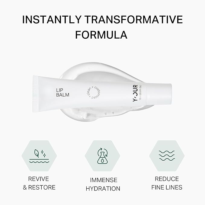 Y’OUR Intensive Lip Balm | Overnight Lip Mask: Lightweight & Comforting with Natural Shea Butter & Rosehip Oil; Extreme Moisturizer for Dry Lips. Paraben & Silicon-Free. Made in USA. 15ml (0.5 oz.)-VivaGrace Women