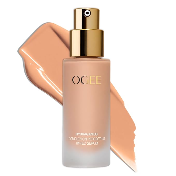 Ogee Complexion Perfecting Liquid Foundation - Lightweight Tinted Moisturizer For Face (Larch 2.25C - Light Medium, Beige Undertones) - with Vitamin C & Jojoba Oil - Certified Organic & Made in USA-VivaGrace Women