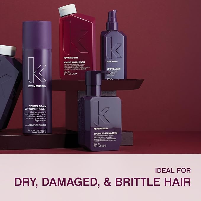 KEVIN.MURPHY YOUNG.AGAIN.WASH - Moisturising Anti-Ageing Shampoo - For Ageing, Damaged & Brittle Hair - Hair Repair - Amino Acids & Lotus Flower Extract - Sulphate & Paraben Free - 250 mL / 8.4 fl oz-VivaGrace Women