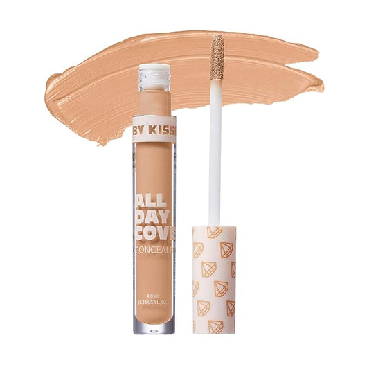 Ruby Kisses All Day Concealer Lightweight Full Coverage Multi-Use Concealer 0.13 Fl Oz (Natural Buff)-VivaGrace Women