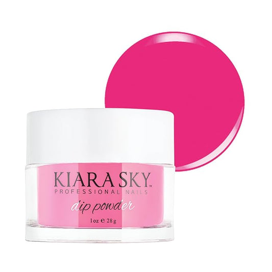 Kiara Sky Long Lasting Nail Dip Powder Pink Tones 1 oz, Razzberry Fizz-VivaGrace Women