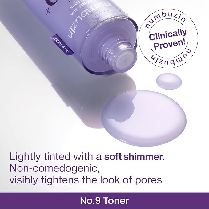 numbuzin No.9 Toner | NAD+ PDRN Glow Boosting Toner | Glowing, Firming, Hydrating, Elasticity, Wrinkles, Fine Lines, Korean Skincare | Salmon PDRN, Peptides, NAD | Essence for Dry Skin | 5.07 fl. Oz-VivaGrace Women