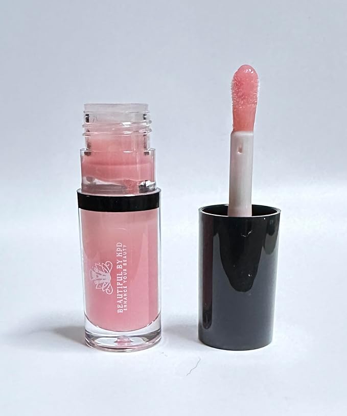 Title: BEAUTIFUL BY KPD Tinted Lip Oils | Moisturizing, Hydrating, Glossy Finish | Jojoba oil, Apricot Oil, Vitamin E | 100% Vegan, Kosher, Paraben & Gluten-Free (Sheer Pink, 5g)-VivaGrace Women