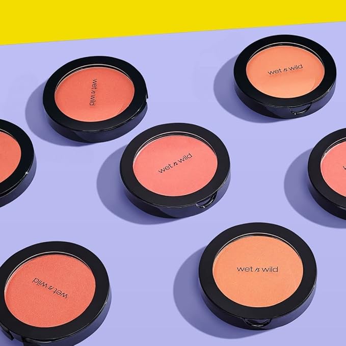 wet n wild Color Icon Blush, Effortless Glow & Seamless Blend infused with Luxuriously Smooth Jojoba Oil, Sheer Finish with a Matte Natural Glow, Cruelty-Free & Vegan - Pearlescent Pink(Packaged)-VivaGrace Women