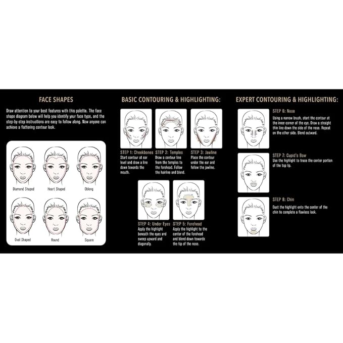 Elizabeth Mott Bronzer Contour Kit & Highlighting Powder - Cruelty Free & Paraben Free - 6 Shades for a Natural Glow-VivaGrace Women