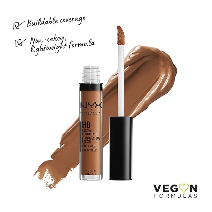 NYX PROFESSIONAL MAKEUP HD Studio Photogenic Concealer Wand, Medium Coverage - Cappuccino-VivaGrace Women