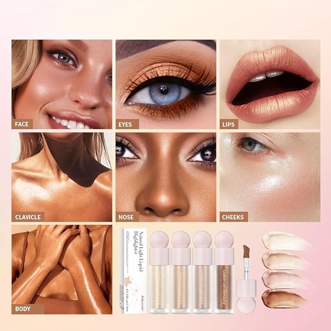Starlight Multi-Use Glotion Stick - Waterproof Luminous Lotion, Silky Smooth Glitter Highlighter for Face & Body