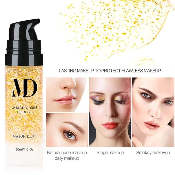 Liquid Primer Set Matte Liquid Full Coverage Oil Control Breathable Invisible Cover Concealer Primer with Face Primer, Makeup Sponge-VivaGrace Women