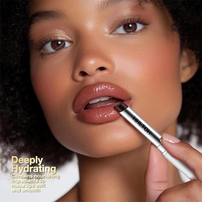 1PCS Honey Tinted Lip Balms Lip Stain, Sheer Hydrating Lip Balm for Women All Skin Tones, Korean Natural Black Cherry Lip Tint Moisturizing Nourishing Lips Balm Lipstick, Bálsamo labial con color miel-VivaGrace Women