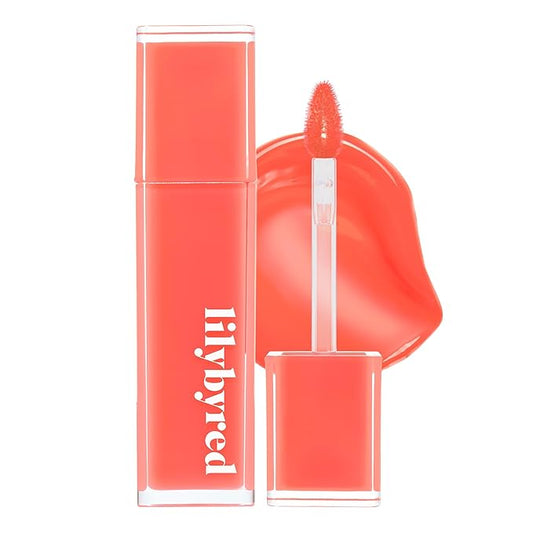lilybyred Bloody Liar Coating Tint | Korean Glossy Lip Stain, Vivid & Juicy Color, Syrupy Shine, Moisturizing, Long-Lasting & Smudge-Proof, Non-Sticky, Lightweight, 0.14 oz. (04 Shy Peach)-VivaGrace Women