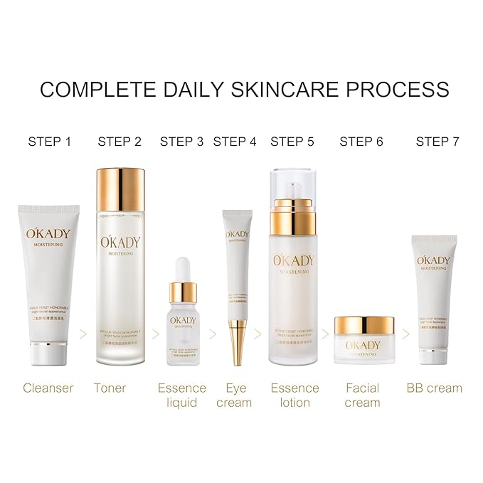 O'KADY Anti Aging Skin Care Sets Gentle Skin,Care Travel Kit,cleanser,Toner, Face Serum,Eye Cream,Face Cream Facial Skin Care Sets & Kits for Wife Mom Women Girl Valentine's Day (12 Piece)-VivaGrace Women