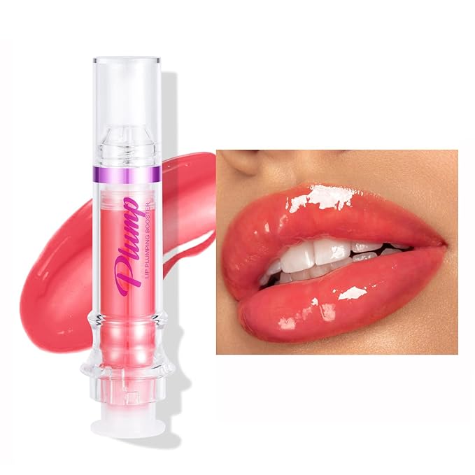 Lip Plumper Gloss,Natural Spicy Lip Plumping Booster Moisturizing Hydrating Lip Plumping Oil and Lip Care Serum for Women Girls(#4)-VivaGrace Women