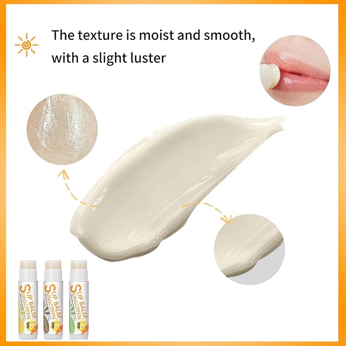 Spf 30 Lip Balm, 3Pcs Sunscreen Lip Balm, Lip Balm With Spf, Flavored Lip Balm, Vitamin E Lip Balm Set, Aloe Vera Hydrating Lip Balm for Women Gilrs-VivaGrace Women