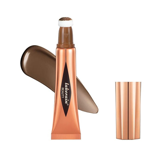 Liquid Contour Beauty Stick, Contour Stick, Bronzer Stick,Multi-Function Beauty Stick, Cream Contour With Cushion Applicator, Liquid Contour Stick, Women's Contour Makeup (06#)-VivaGrace Women