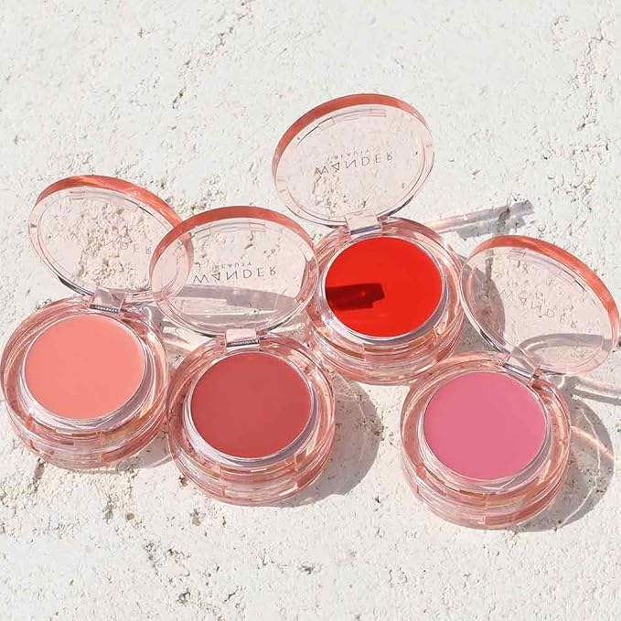 Wander Beauty Double Date Lip & Cheek - Suite Talker/Swipe - 4-in-1 Cream Blush & Lip Tint - Blush, Lip Moisturizer, Lip Balm & Eye Gloss- Multitasking Eye, Cheek & Lip Makeup With Green Tea - 0.07 oz-VivaGrace Women