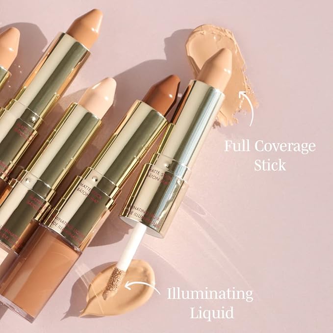 Wander Beauty Dualist Matte and Illuminating Concealer Makeup - Fair - Dual-Ended Matte Concealer Stick + Liquid Concealer - Full Coverage Concealer Brightens, Firms, & Hydrates Under Eyes -0.28 fl oz-VivaGrace Women