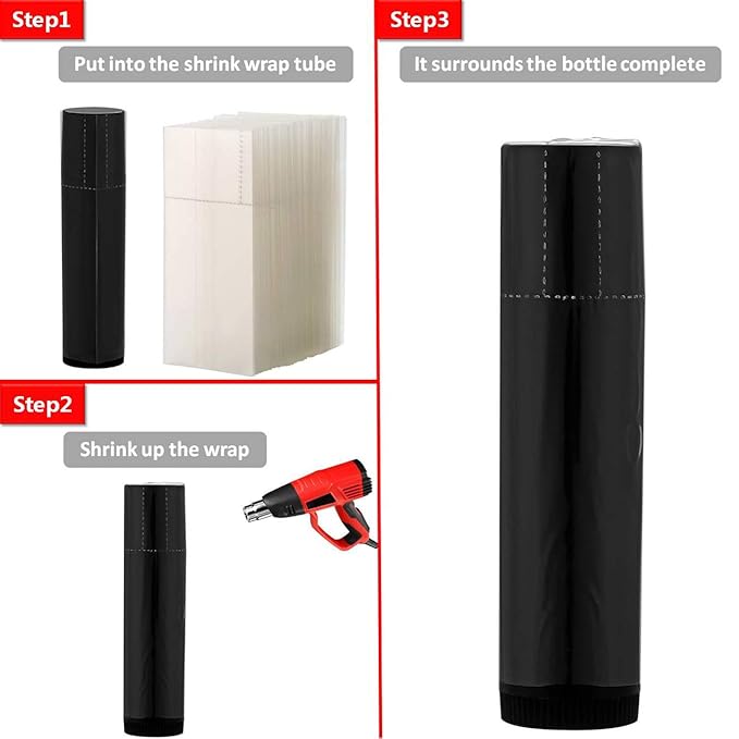 500Pcs Shrink Wrap for Lip Balm Tubes/lip gloss tubes, Easy to Use, Make Products More Professional-VivaGrace Women