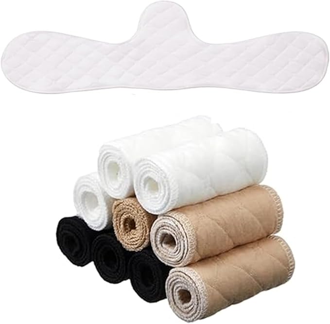 Boyiee 9 Pcs Cotton Bra Liners 3 Layer Reusable Washable Under Breast Sweat Absorber Pads for Woman-VivaGrace Women