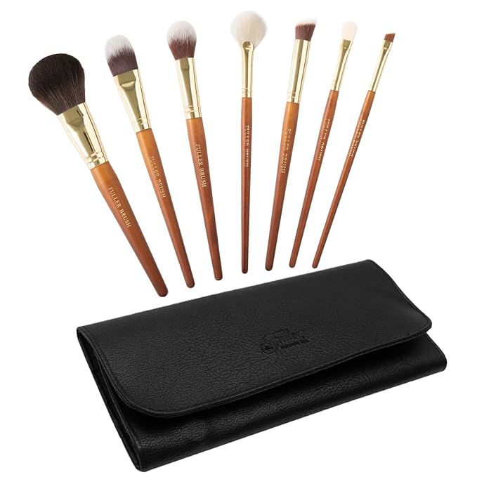 Fuller Cosmetic Brush & Bag Set (Set of 7 Brushes)-VivaGrace Women