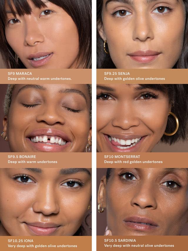 ILIA - True Skin Serum Foundation | Non-comedogenic, Cruelty-Free, Vegan, Weightless Feel, Buildable Coverage, Safe For Sensitive Skin (Iona SF10.25)-VivaGrace Women
