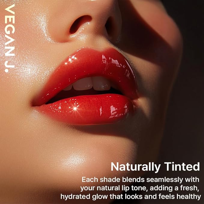 Lip Balm – Long-Lasting Hydration with Natural Color – Korean Beauty, Oasis Plant Complex, Silicone-Free, Vegan & Cruelty-Free Lip Care (005 Ruby Red)-VivaGrace Women