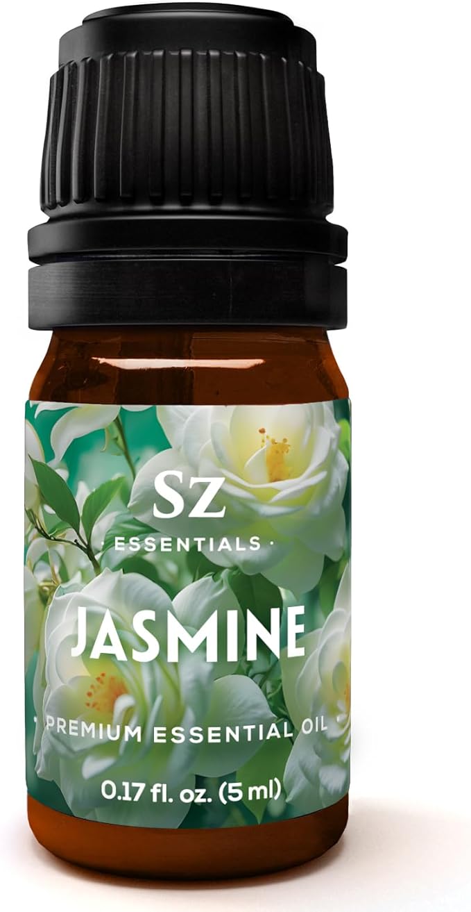 Jasmine Absolute Essential Oil – 100% Pure & Undiluted – 4 Jasminum Species – Divine Floral & Exotic Scent! – Aromatherapy & Natural Perfumery - Therapeutic Grade & Vegan – 0.17oz (5mL)-VivaGrace Women