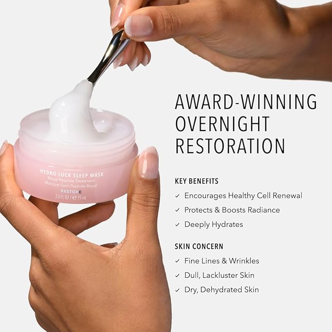 HydroPeptide Hydro-Lock Sleep Mask, Royal Peptide Treatment and Hydrates the Skin, 2.5 Ounce-VivaGrace Women