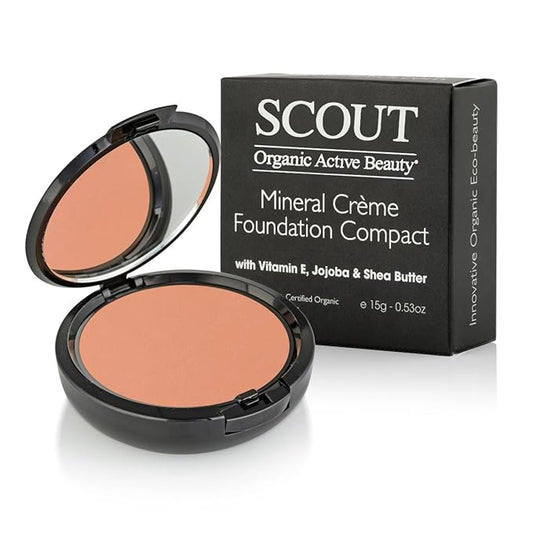 SCOUT Australia Crème Compact Foundation with Vitamin E, Joboba & Shea Butter Golden-VivaGrace Women