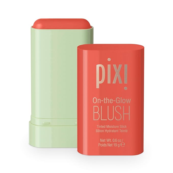 Pixi On-the-Glow Blush - Juicy, Hydrating Tinted Moisture Blush Stick with Ginseng, Aloe Vera & Fruit Extracts, For Cheeks & Lips, 19g / 0.6oz, Paraben-Free-VivaGrace Women