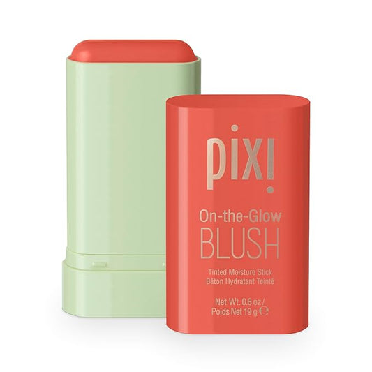 Pixi On-the-Glow Blush - Juicy, Hydrating Tinted Moisture Blush Stick with Ginseng, Aloe Vera & Fruit Extracts, For Cheeks & Lips, 19g / 0.6oz, Paraben-Free-VivaGrace Women