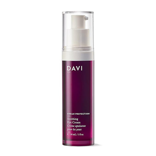 DAVI Soothing Eye Cream with Blue Light Protection | Under Eye Cream for Dark Circles and Puffiness | Anti-Aging Eye Cream for Dry Skin | All Natural | Non-GMO | Paraben-Free | Cruelty-Free | 1 Fl Oz-VivaGrace Women