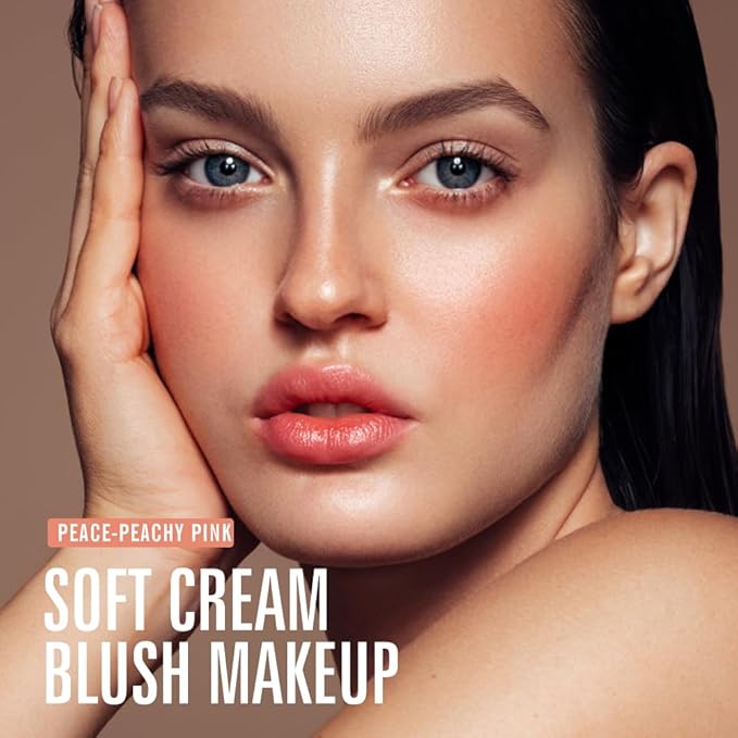 KIMUSE Soft Cream Blush Makeup, Liquid Blush for Cheeks, Weightless, Long-Wearing, Smudge Proof, Natural-Looking, Dewy Finish-VivaGrace Women