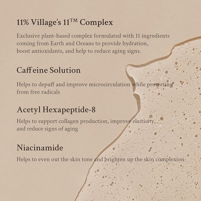 Hydro Boost Caffeine Eye Serum (0.33 fl.oz./10ml) - With 10% Caffeine Solution, Niacinamide & Hexapeptide-8, Depuff, Elasticity, Antiwrinkle and Brightening-VivaGrace Women