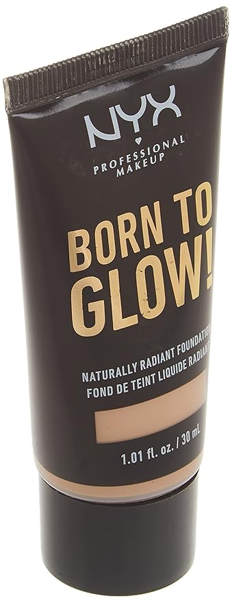 NYX PROFESSIONAL MAKEUP Born To Glow Naturally Radiant Foundation, Medium Coverage - Porcelain-VivaGrace Women