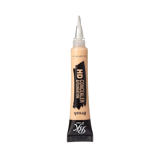Ruby Kisses HD Concealer & Foundation Flawless Full Cover Brush Face Makeup (Yellow Corrector)-VivaGrace Women