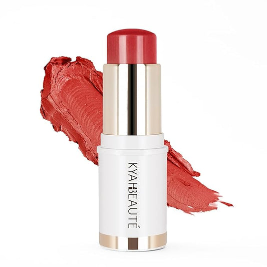 Blush Stick, Cream Blush for Cheeks and Lip Tint, Dewy Finish, Buildable & Blendable Color, Lightweight & Long-Lasting Formula | Coral,0.53fl.Oz-VivaGrace Women