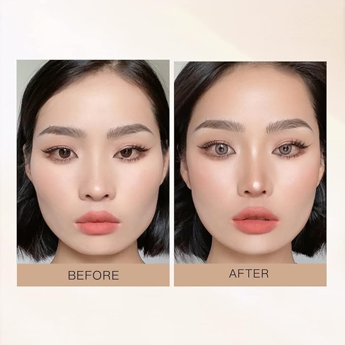 ELLESY Highlighter Makeup Palette Shimmer Face Bronzer and Highlighter Contouring Palette Makeup Kit Sculpting Contour Powder Palette with brush-C02-VivaGrace Women