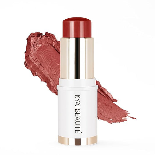 Blush Stick, Cream Blush for Cheeks and Lip Tint, Dewy Finish, Buildable & Blendable Color, Lightweight & Long-Lasting Formula | Terracotta, 0.53fl.Oz-VivaGrace Women